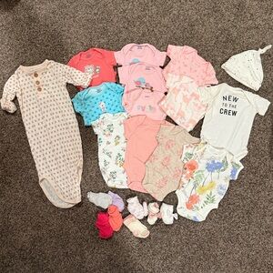 Newborn Baby Girl Lot